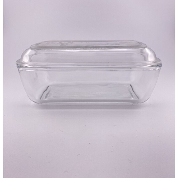 Cow Glass Refrigerator Dish with Lid Country Butter Dish Arcoroc France Vintage - Picture 2 of 9
